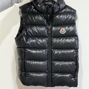 Moncler Shiny Black Puffer Vest